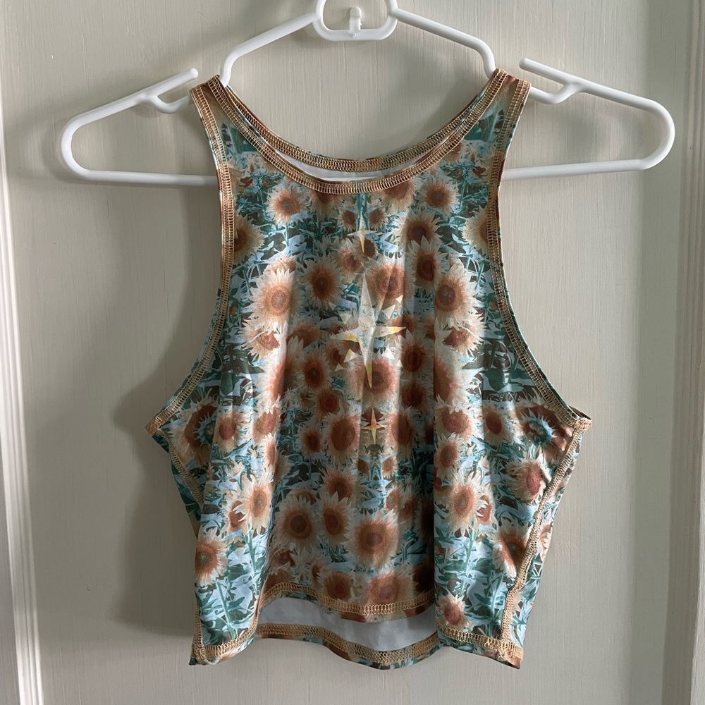 Teeki Sunflower Crop Tank